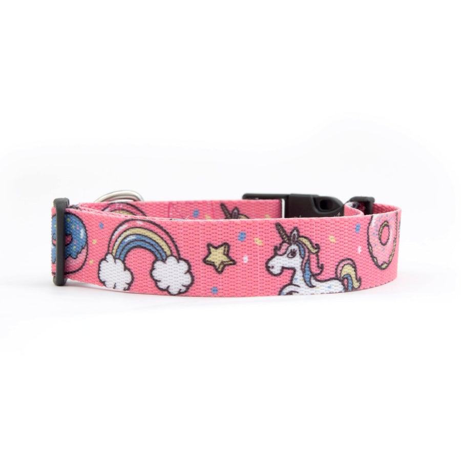 Dog Unicorn collar,  quality nylon webbing our patterns are printed into the nylon, making our Collars as resistant as colorful. 